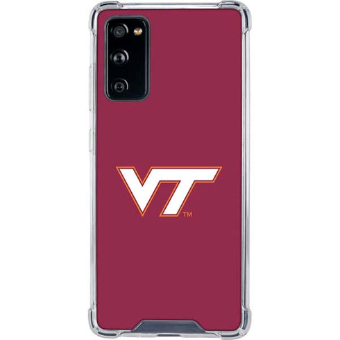 Virginia Tech Maroon Galaxy S20 FE Clear Case
